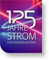 Logo 125 Jahre Strom - Blau - Lila