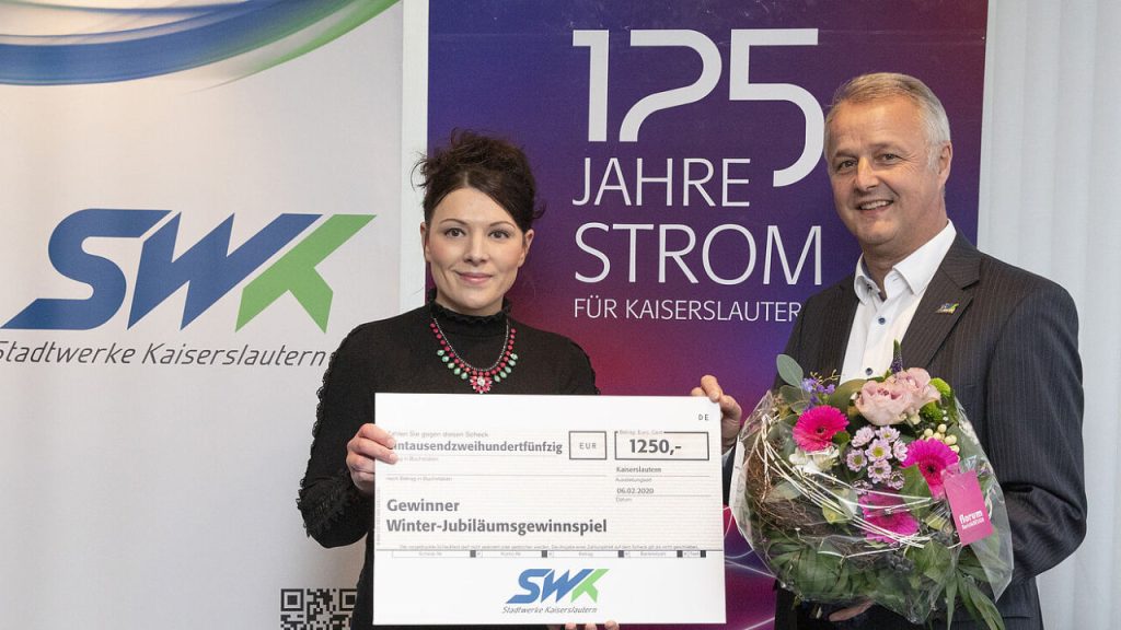 Preisverleihung an die Gewinnerin des Gewinnspiels im 4. Quartal 2019