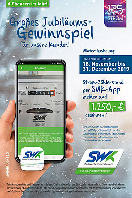 Flyer SWK App Gewinnspiel - Quartal 4 2019