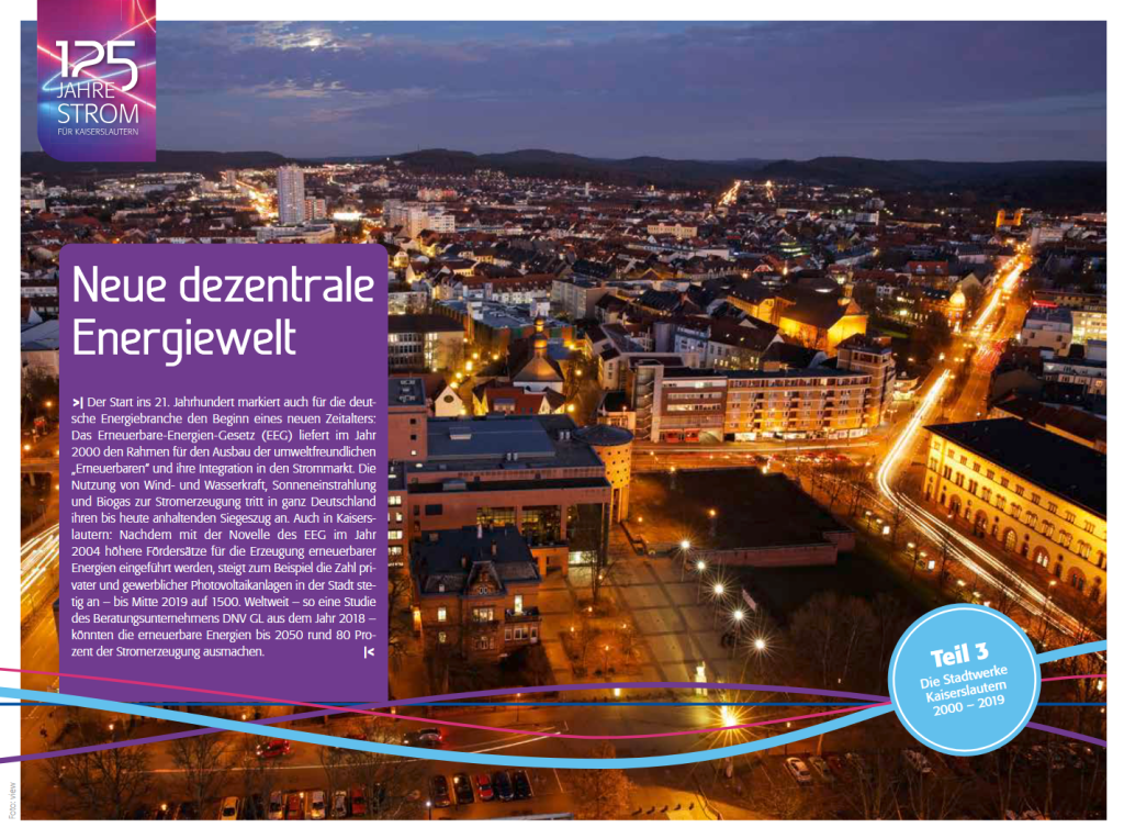 Thumbnail des Belegers 3 - Blick auf beleuchtete Stadt Kaiserslautern - Neue dezentrale Energiewelt